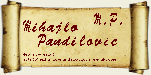 Mihajlo Pandilović vizit kartica